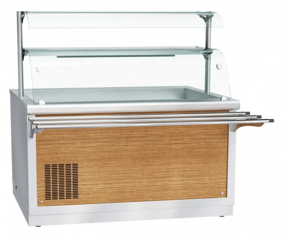 High-Temperature Refrigerated Showcase Counter PVV(N)-70H-03-NS for Cold Snacks
