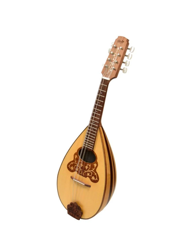 Italian Mandolin Musical Instrument with Four Double Strings