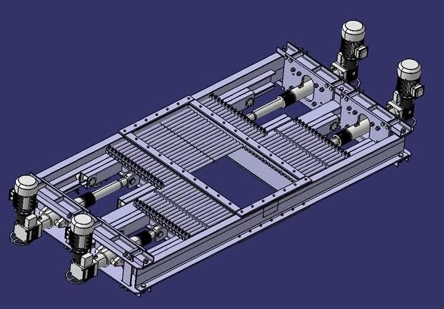 Electric Actuated Gate Valve for Coal Bunker, Model ШЗЭ 2200х1100