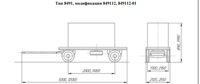 Special Equipment Transport Trailer Model 849112