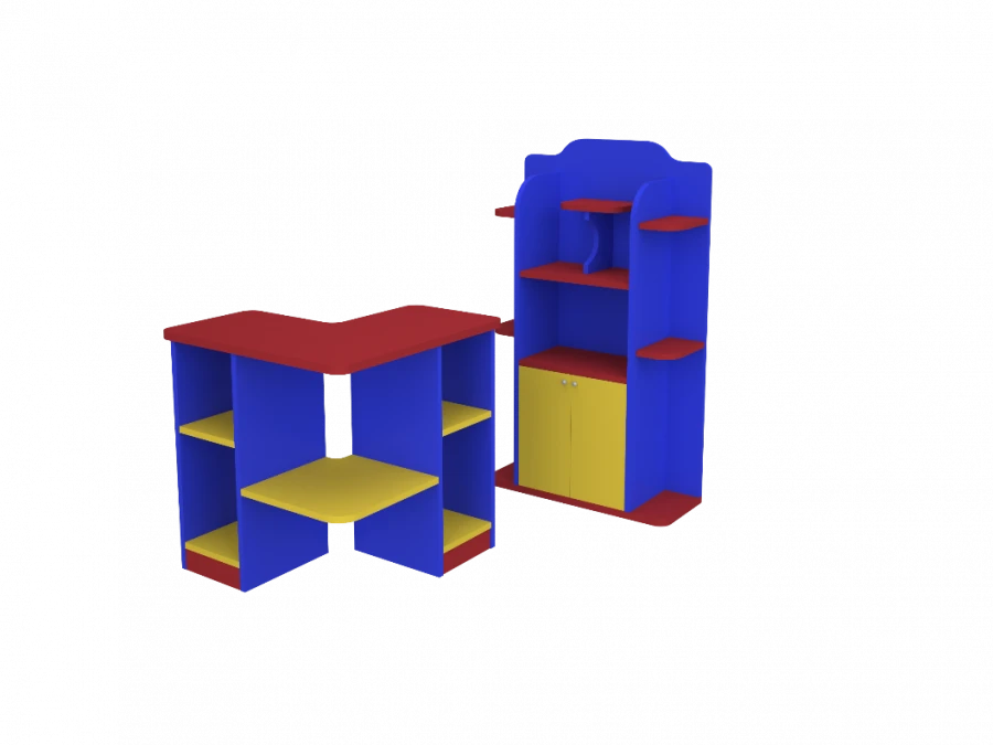 Corner Display Shop with Showcase DM7576