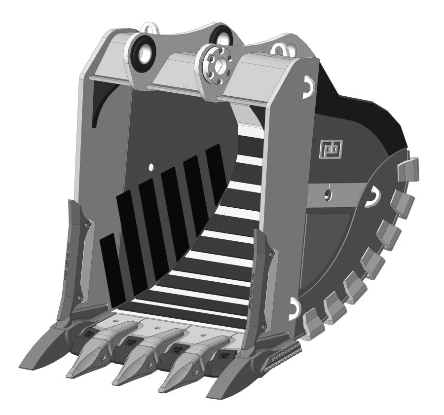 Ковш скальный сверхусиленный RDX-123.235d-XS115(5)WS-NF