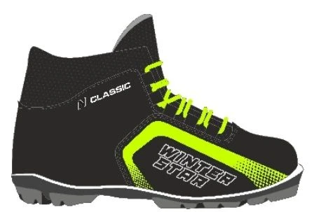 Winter Star Classic Black Ski Boots NNN Model