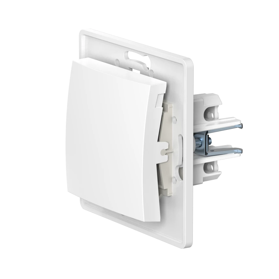 Caduceus Aling Prestige Single-Pole Switch 10AX 250V, White, Model 6007.0