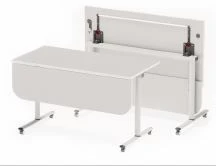 Two-Seater Folding Table with Drop-Leaf, SDsOS