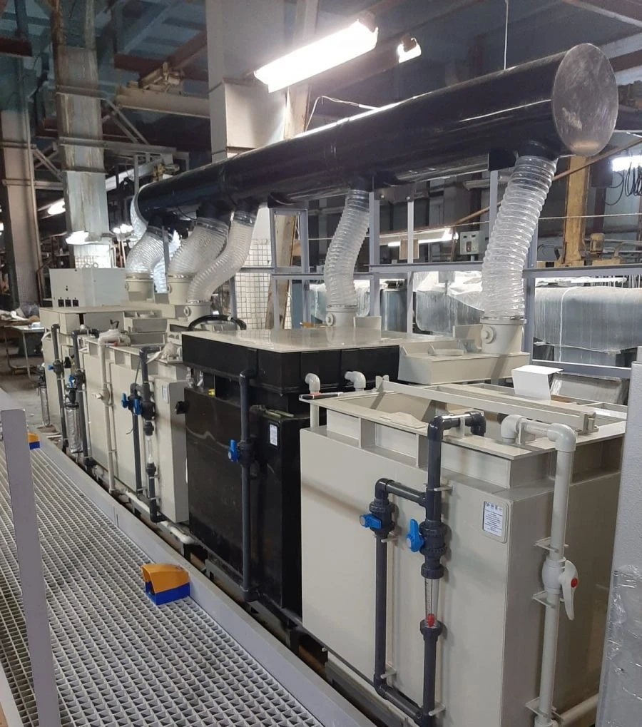 Surface Treatment Line for Galvanic, Chemical and Anodizing Coatings LGR Model
