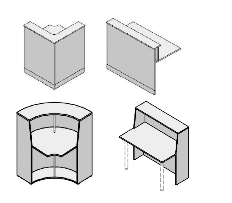 Administrator Workstation Module for Office Furniture Series