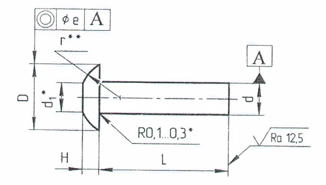 Flat-Rounded Head Rivets OСТ 1 34075-85