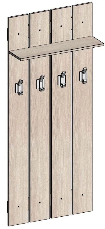 Wall-Mounted Hanger Panel - Versatile Storage Solution