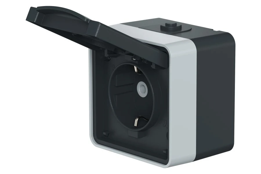 CADUCEUS ALING Protecta Waterproof Socket with Grounding 16A, 250V, IP55