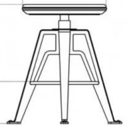 Rotating Stool for Professional Use