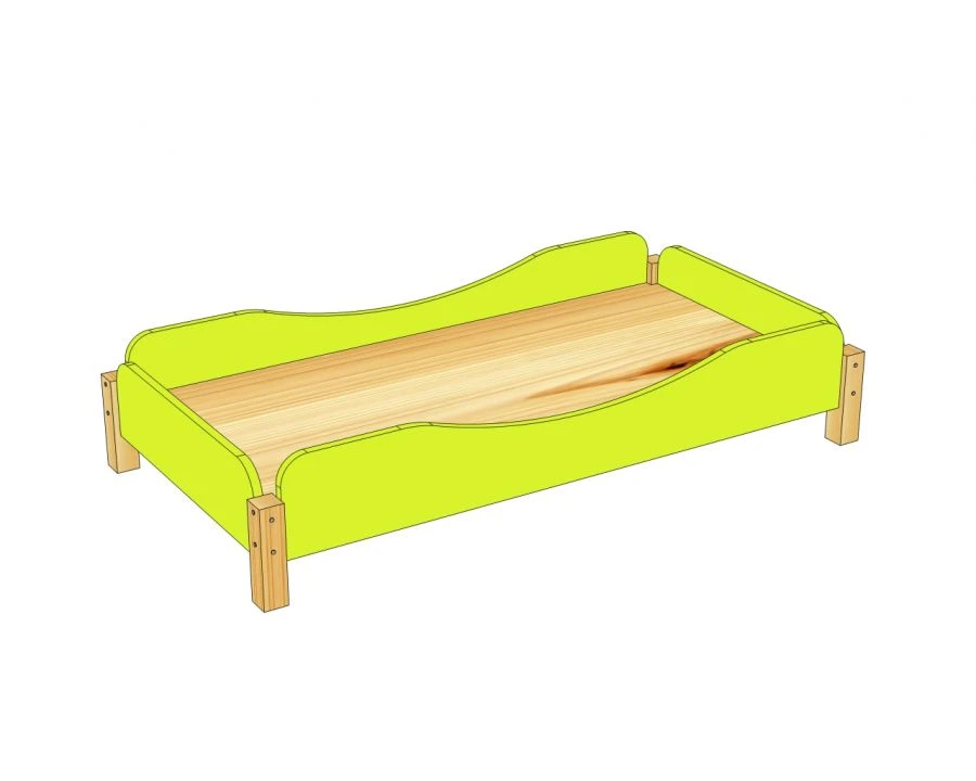 Stacking Children's Bed "Pyramid" 1256*656*320 mm KP-1
