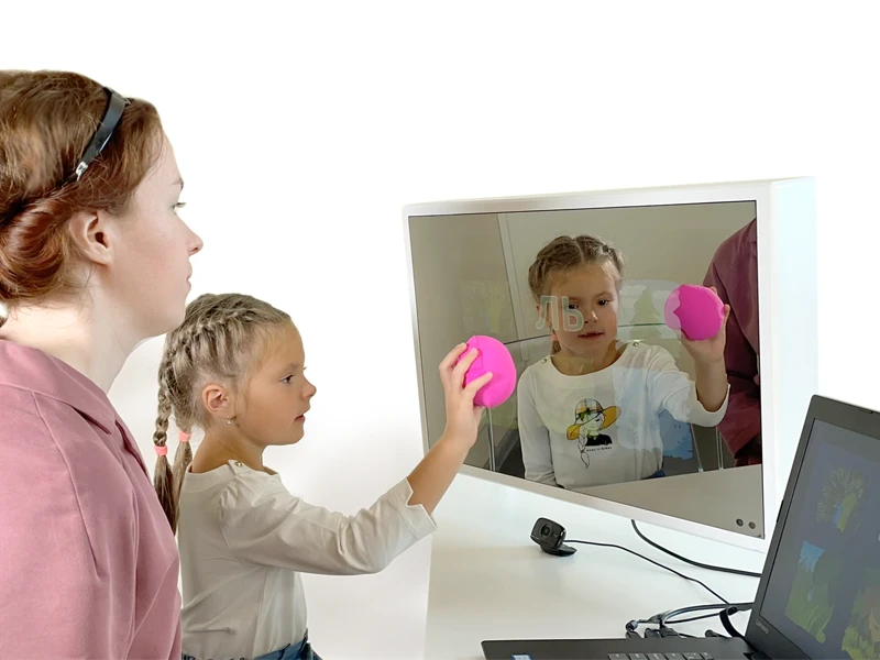 Interactive Speech Therapist Mirror 33.15'' with Built-in PC
