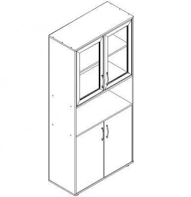 Educational Materials Storage Cabinet Model SHU-1-2