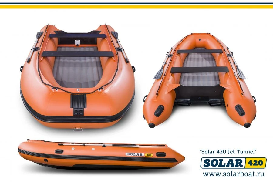 Inflatable Motor Boat SOLAR-420 Jet Tunnel