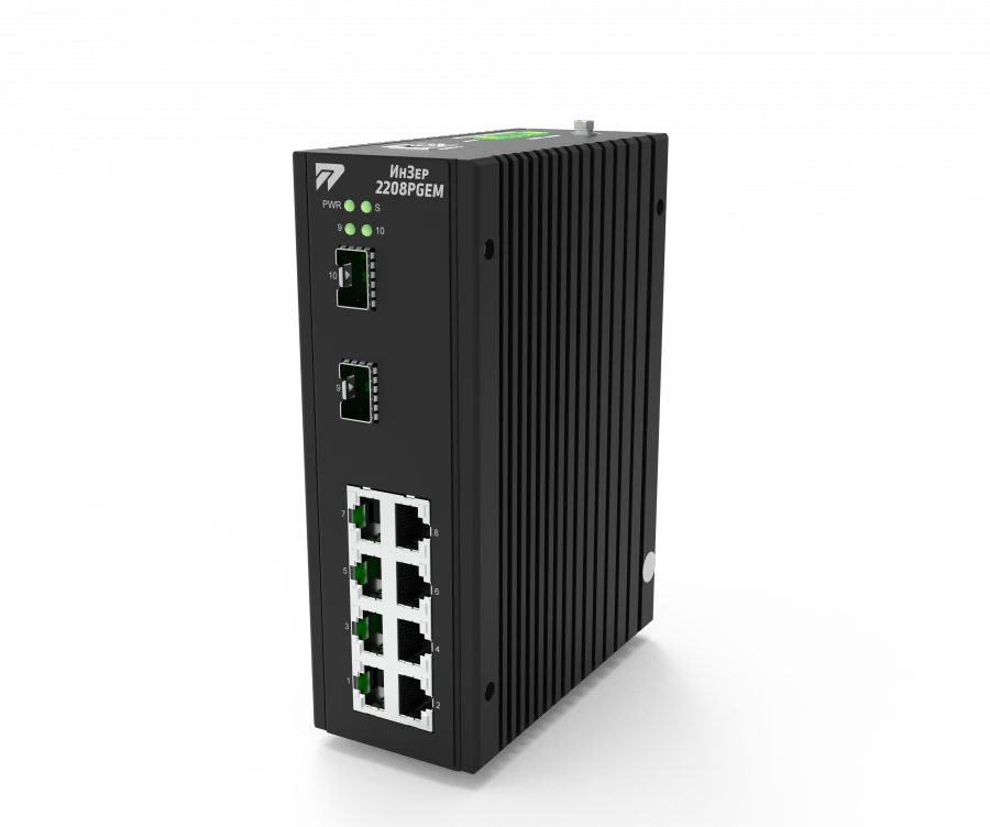Industrial Managed L2 Switch for Data Networks - InZer-2208PGEM