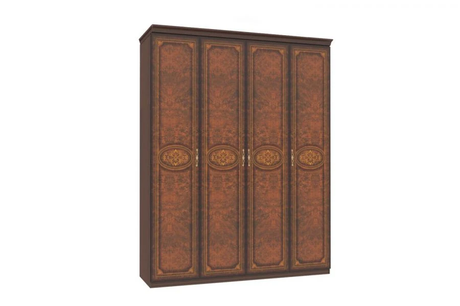 Classic Four-Door Wardrobe LD.637240.000 (Walnut)