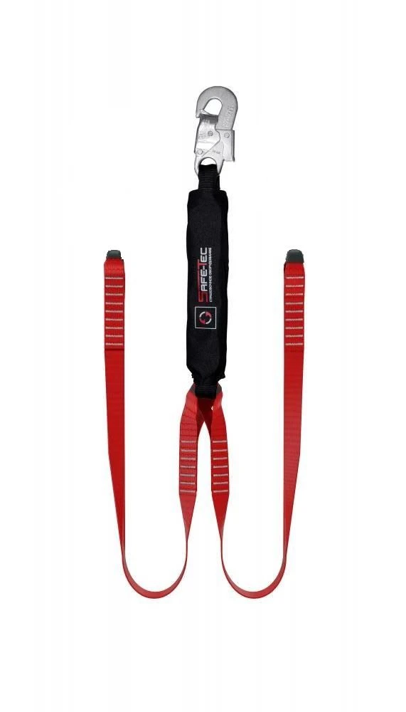 Double Safety Lanyard with Shock Absorber ABS712