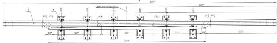Crossover Rail with Counter Rail for Switch Installation (Project MSZ.8390.04.000/-01)