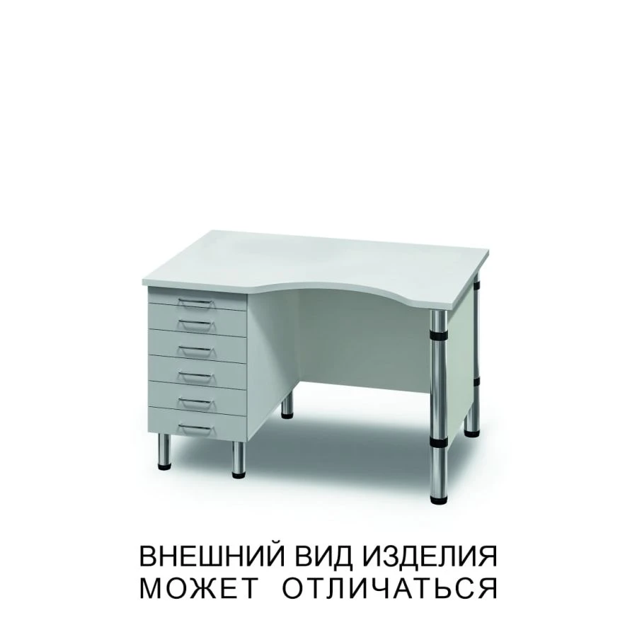 Microscope Table with Drawers, Shelf, and Screen - Model XYZ123