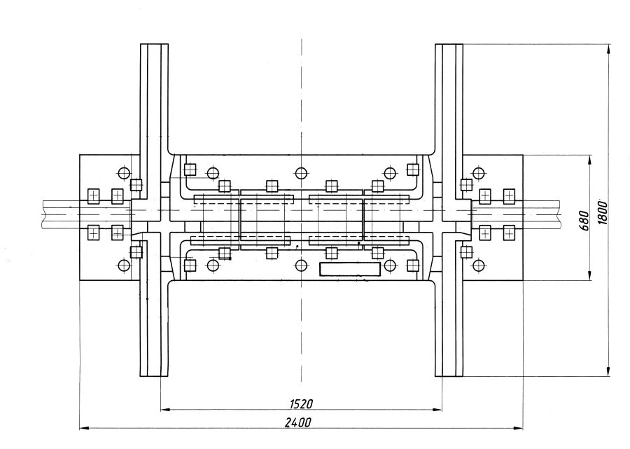 Cross Piece for Rail Junctions (Model MSZ.8341.01.000)
