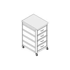 Mobile Material Storage Cabinet MA-10