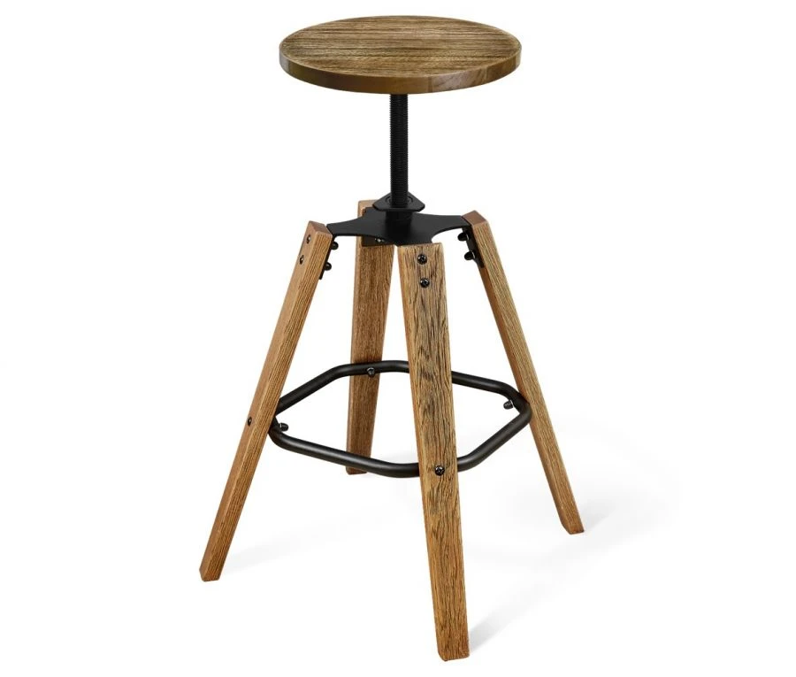 Bar Stool with Brushed Wood Finish - Sheffilton SHT-ST16/S93