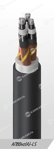 Aluminum Conductor Power Cable with Cross-Linked Polyethylene Insulation, 10-35 kV, APvVng(A)-LS