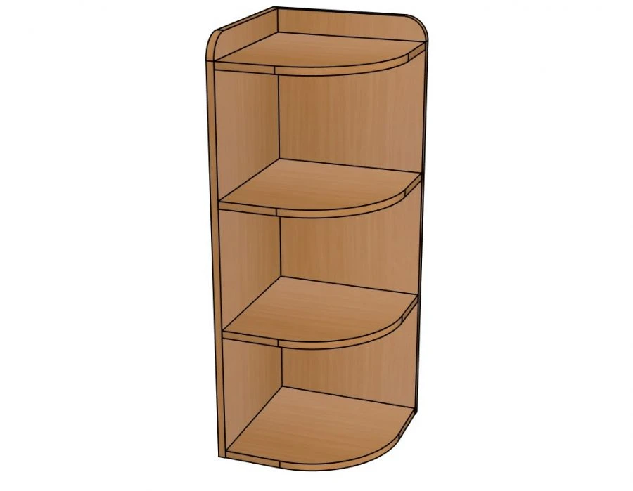 Modular Corner Shelf Unit No. 3, Height 900mm, Model SЖ25