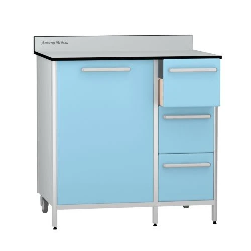 Medicine Storage Cabinet with Aluminum Frame, Model DM-3-109-06.K2.F3