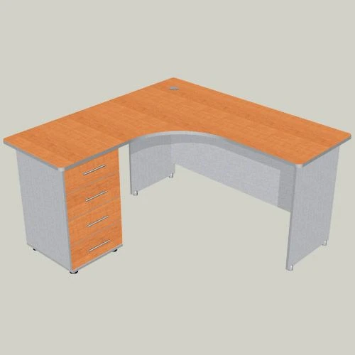 Computer Desk with One Pedestal Model STK-4