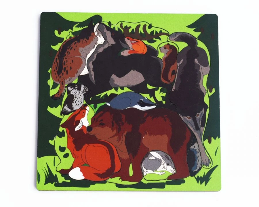 Forest Animals Puzzle Frame Toy for Kids