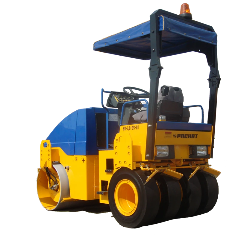 Dual-Axle Combined Vibratory Roller for Asphalt and Road Construction RV-3.0-DS