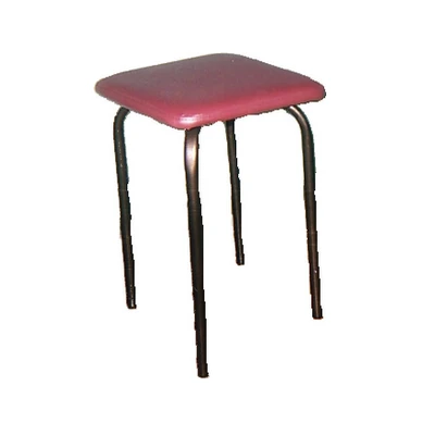 Round Tube Stool with Powder Coating and Cushioning Options