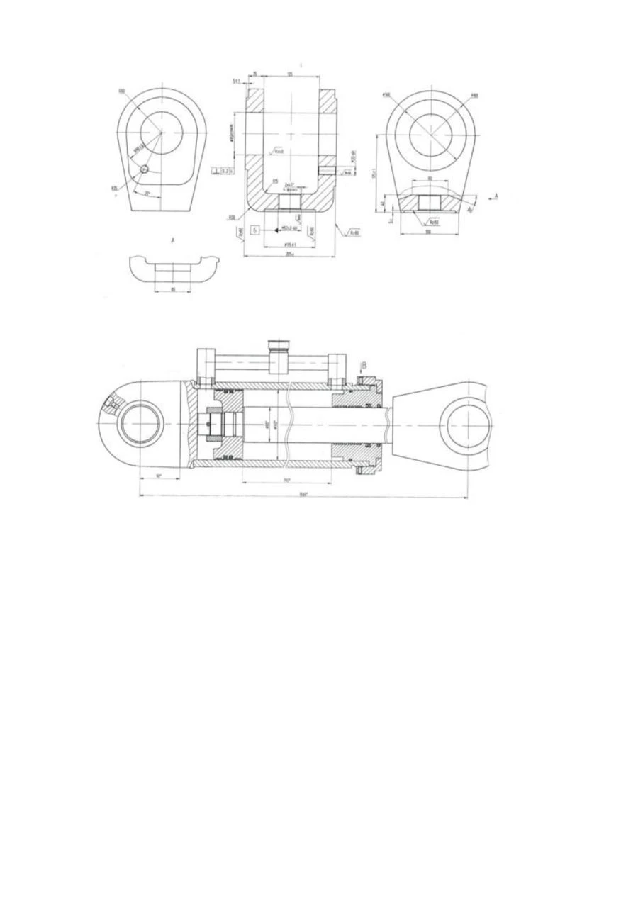 Hydraulic Cylinder for Boom Lifting TL-150.43.01.000