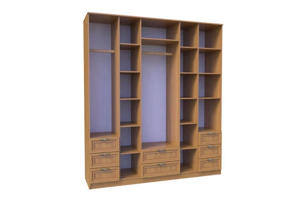 6-Door Cabinet with MDF Frame and HDF Insert - Model ШК-6/6