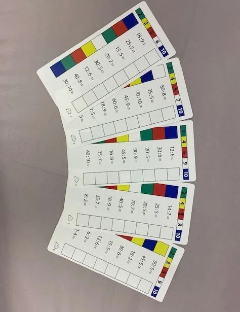 Multiplication and Division Flashcards for Cubes #8 - 2/5/10