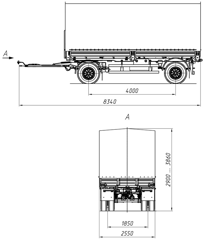 双轴货物拖车 8465-03