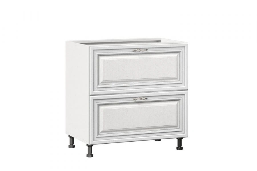 Lux White Kitchen Cabinet Type 4 LД.270940.000 with 2 Drawers