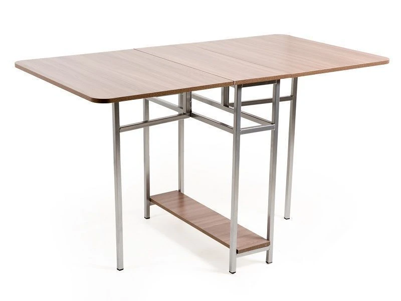 Folding Table with Metal Frame by "Edelwood