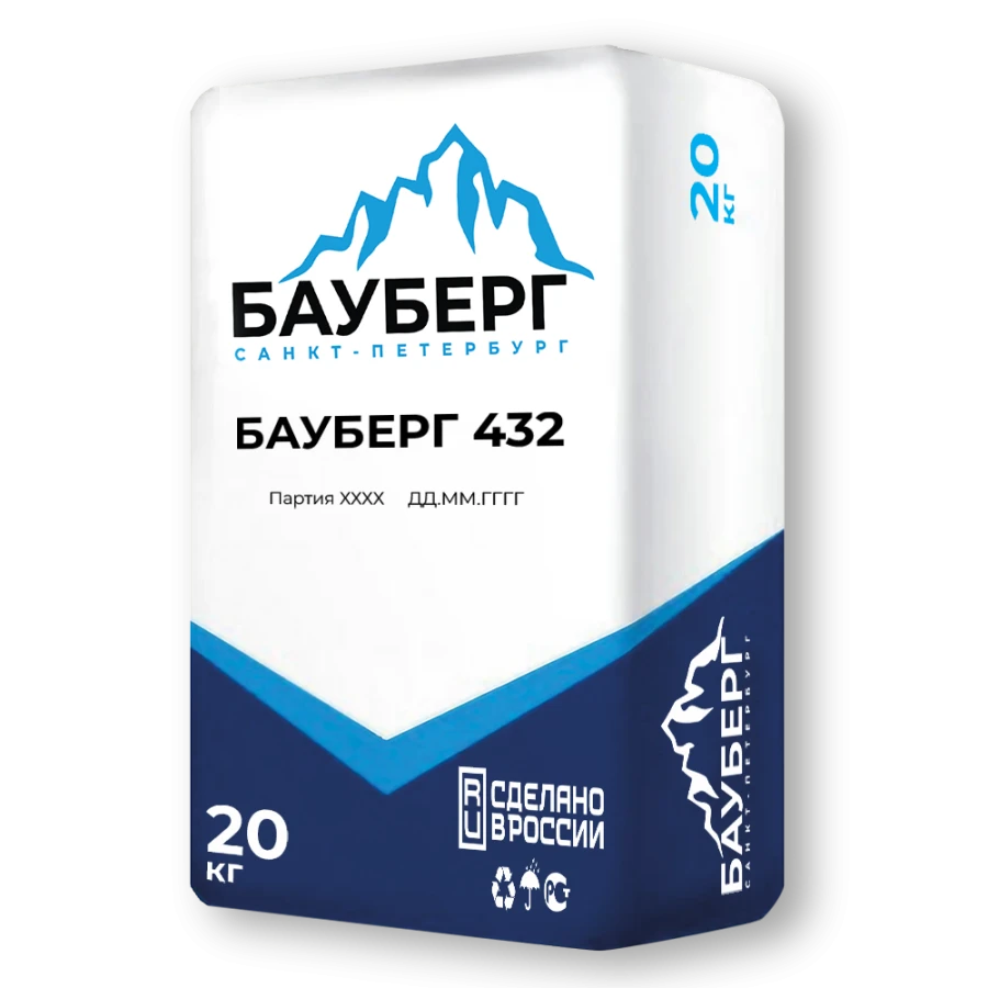 Cement-Based Waterproofing Mixture for Seamless Hard Coating Bauberg 432