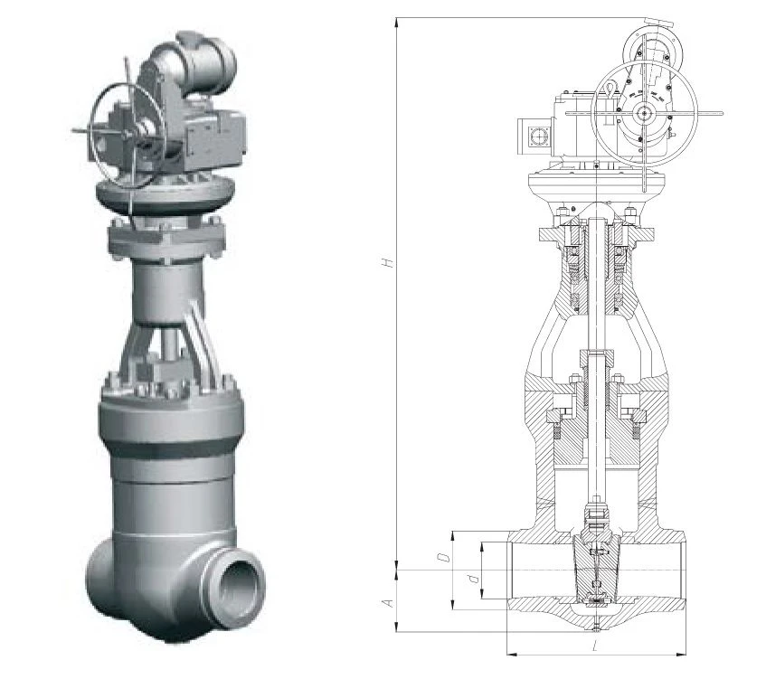 Pipeline Gate Valve 1123-100-EM