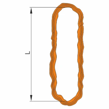 Round Sling KSK 100.0-10.0/20.0 - Durable Polyester