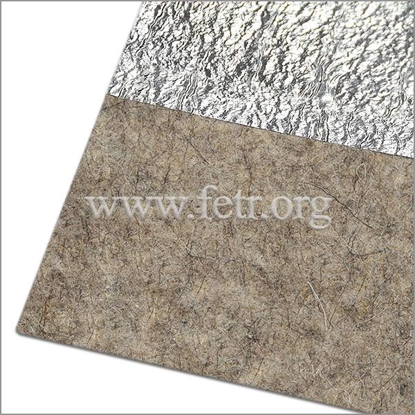 Wool Felt with Foil Coating for Enhanced Thermal Insulation