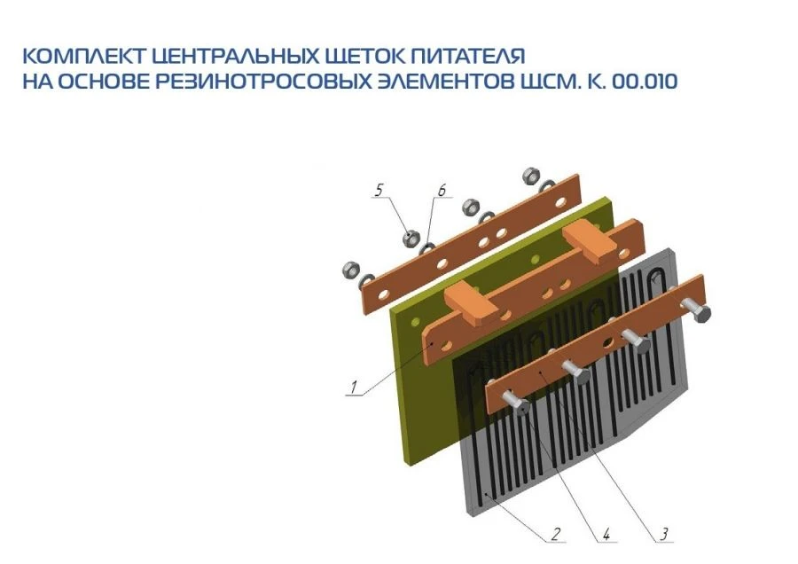 Central Brush Feeder Kit for Railway Snowplow Machine - Model ЩСМ.К.00.010