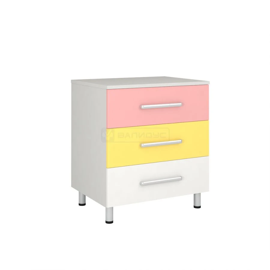 Stationary Cabinet TK-4ST with Three Drawers