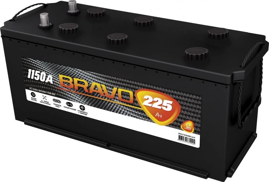 Lead-Acid Starter Battery 6СТ-225VL BRAVO 1150 Euro