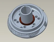 Dispersing Working Wheel FBH, DN5-21, 0.68 Inch Shaft, Ni-Resist
