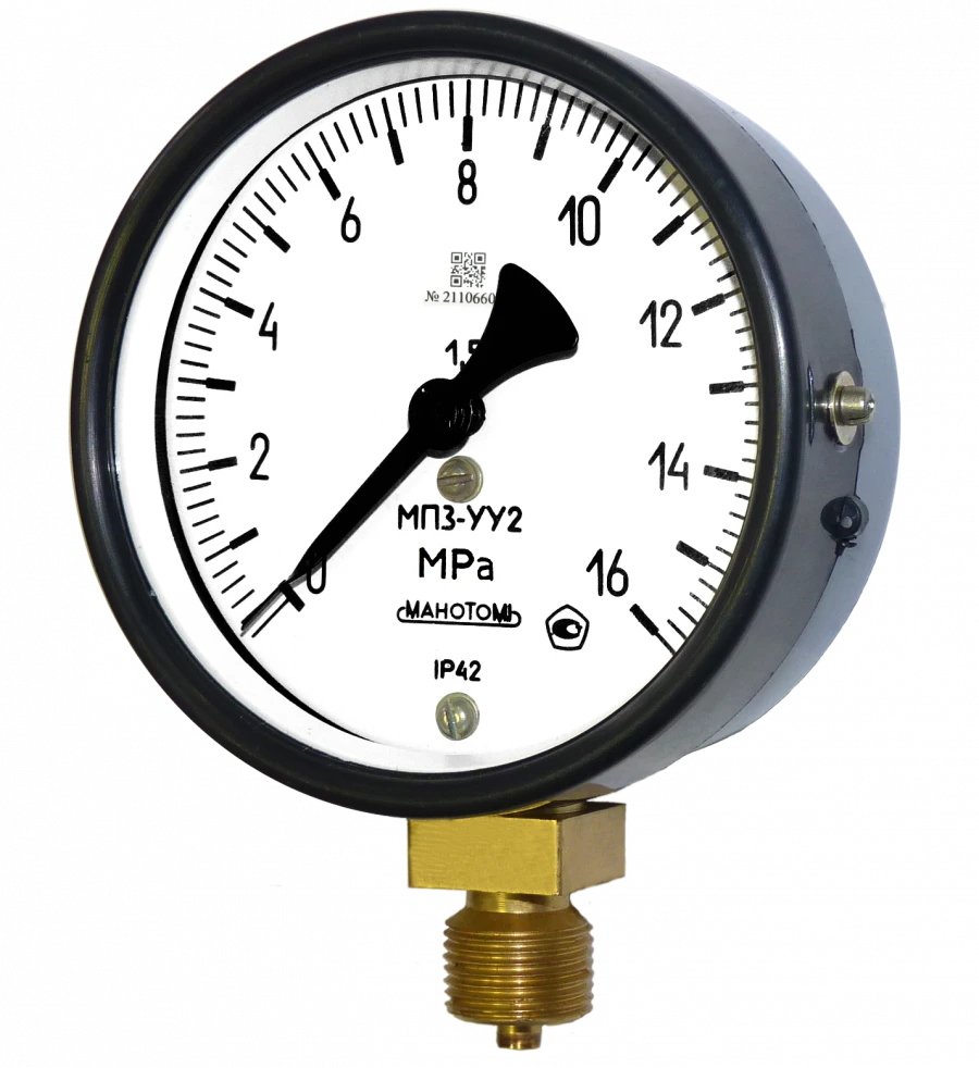 Pressure Gauge MP3-U for Non-Aggressive Liquids and Gases