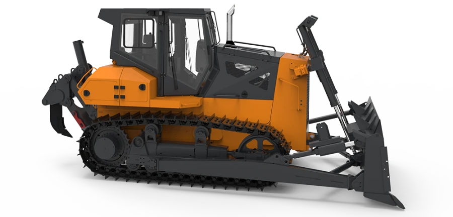 Versatile Bulldozer for Construction and Earthworks with YAMZ Engines D10